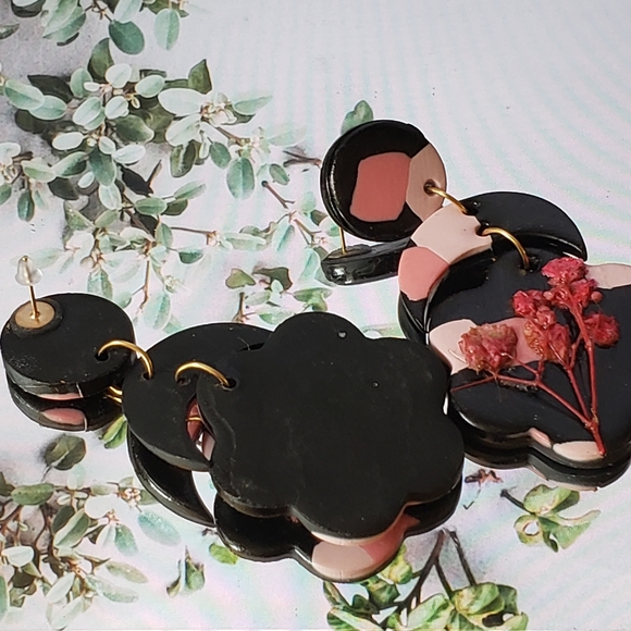 Handmade polymer clay earrings - Picture 7 of 8